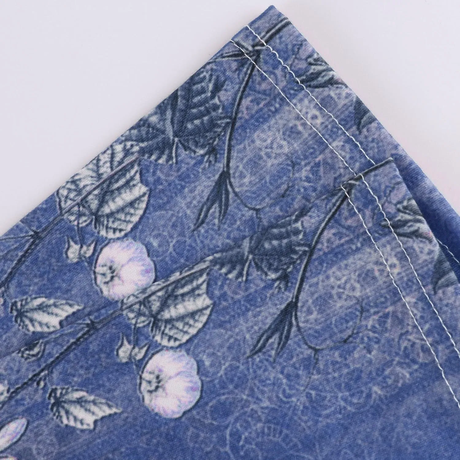3/4 Length Sleeve Shirts for Women 2025 Casual Summer Blouses Crewneck Floral Printed Cute Loose Fit Tops