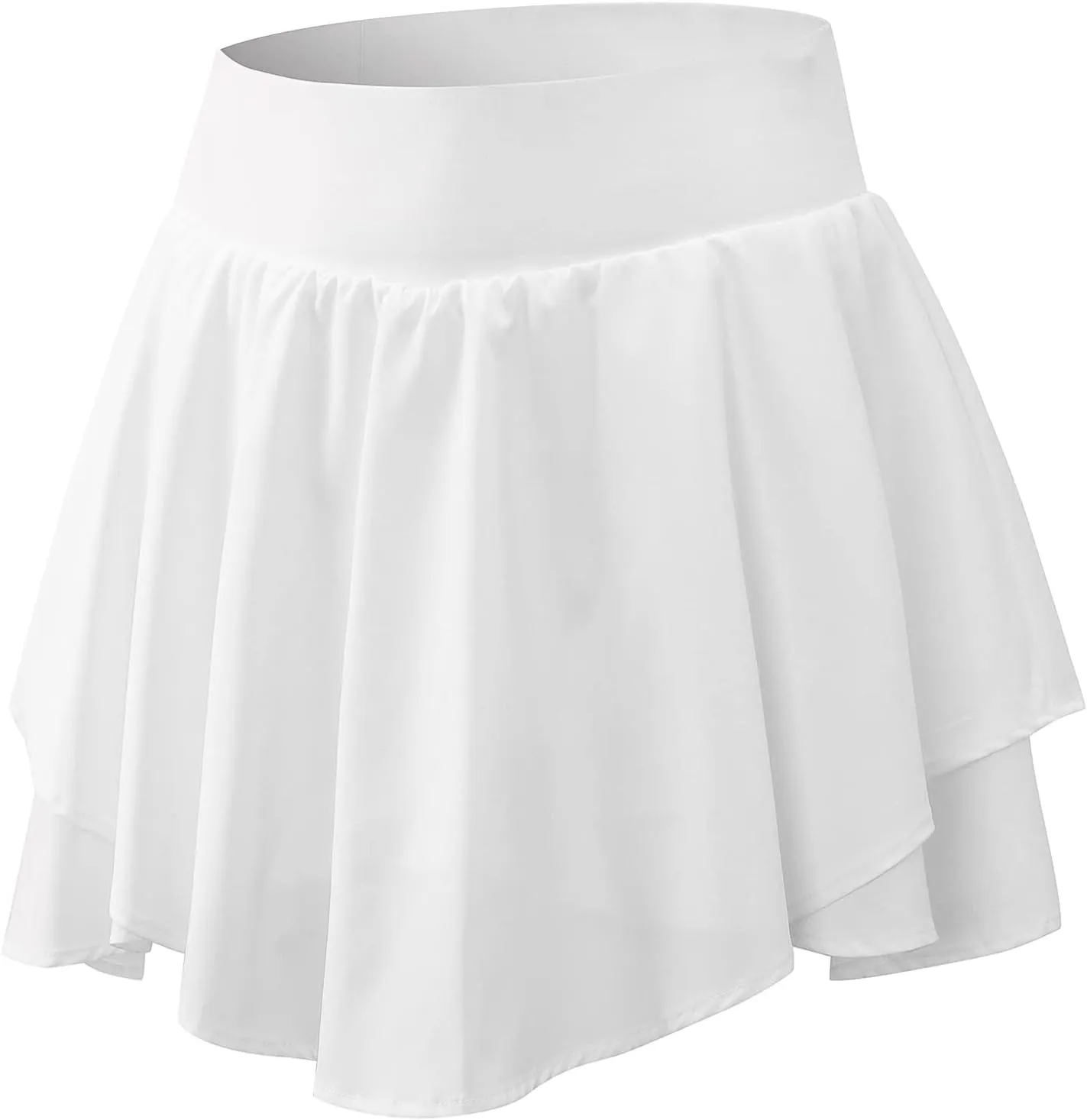 Amxiway Women's Pleated Mini Tennis Skirts with Shorts Flowy Golf Skort High Waisted Skorts Casual Athletic Workout
