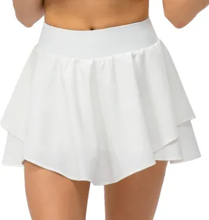 Amxiway Women's Pleated Mini Tennis Skirts with Shorts Flowy Golf Skort High Waisted Skorts Casual Athletic Workout