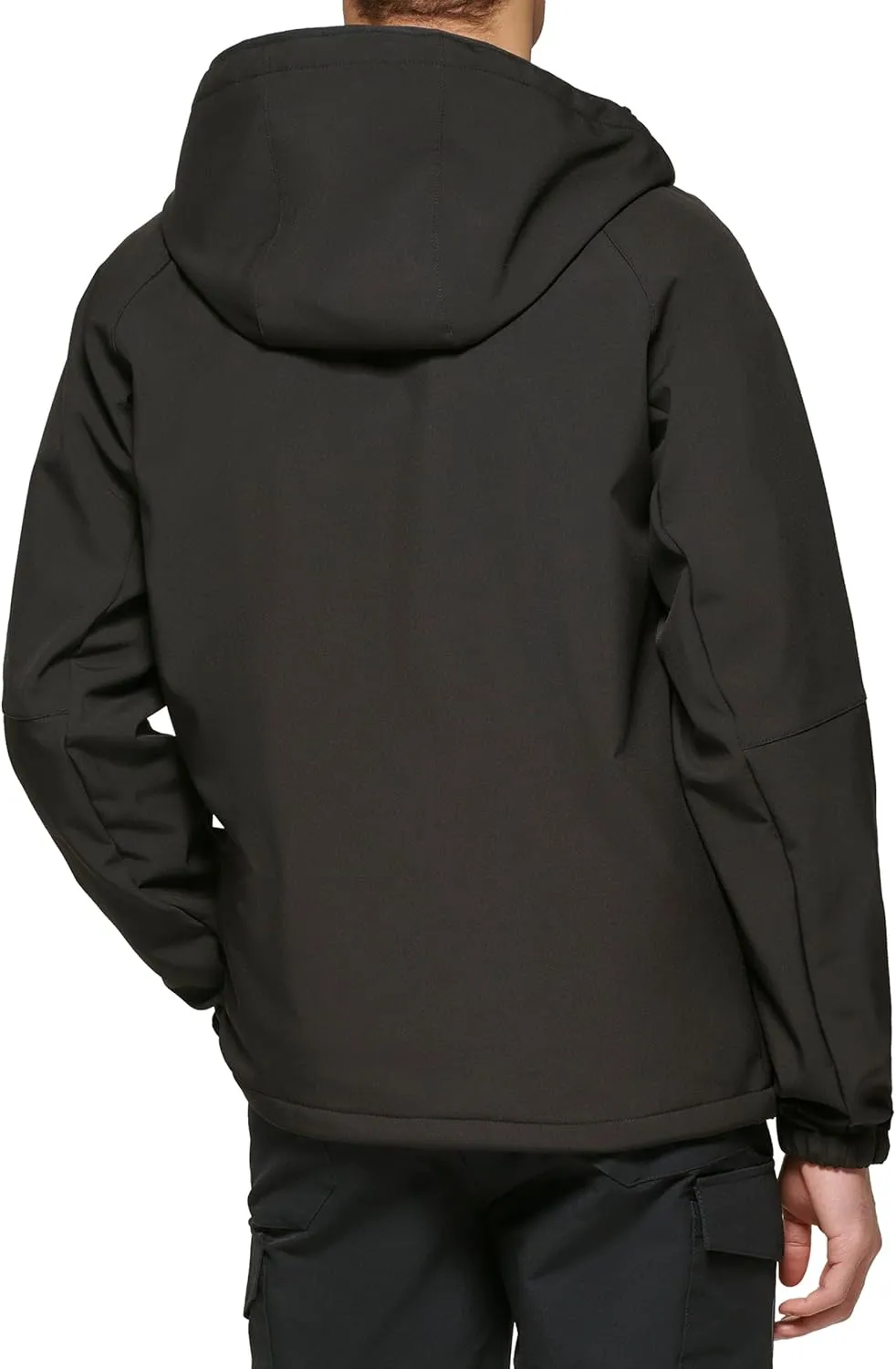 BASS OUTDOOR Men's Firebird Softshell Full Zip Hooded Rain Jacket