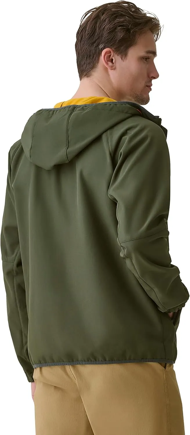 BASS OUTDOOR Men's Firebird Softshell Full Zip Hooded Rain Jacket