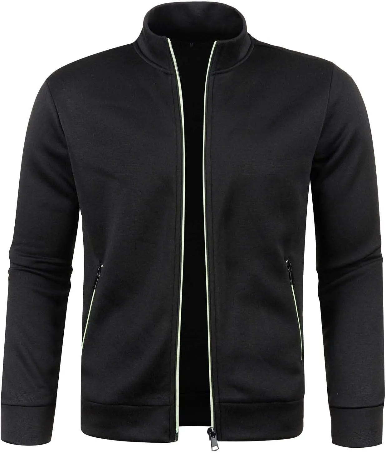 BIFUTON Mens Sweaters Full Zip Up Cardigans Men Regular Fit Sweater Casual Pocket Work Jackets for Men Thick Warm Outerwears
