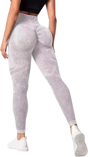 Booty Lifting Leggings for Women High Waist Slim Fit Stretch Trendy Graphic Running Yoga Pants Soft Seamless Leggings