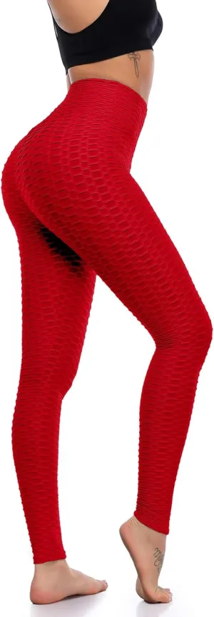 Butt Lifting Leggings for Women Yoga Workout Gym High Waisted Plus Size Soft Tummy Control Pants