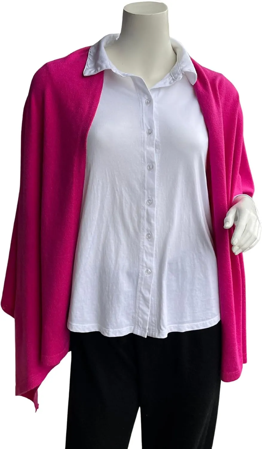 Cashmere Like Acrylic Knitted Dress Topper, Poncho Sweater,Shawl Wraps for Women Ultra Soft. Versatile Cape, Scarf
