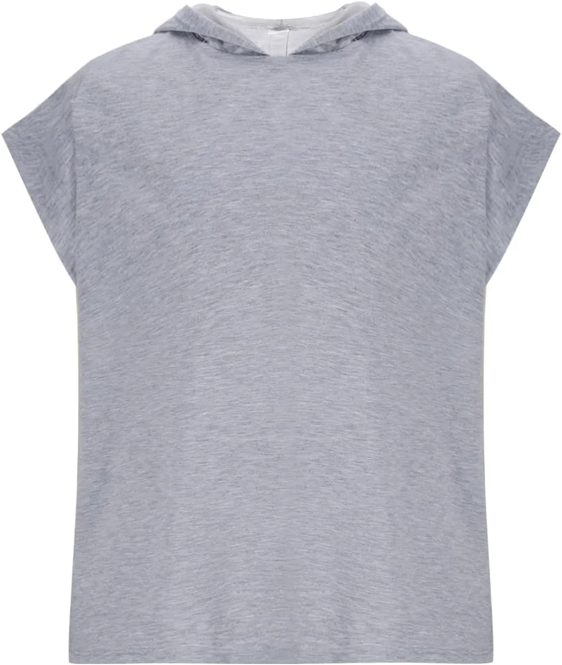 Casual Men Workout Tank Tops Cap Sleeve Hoody Shirts Muscle Fit Pullover Basic Shirt Running Active Solid Tees