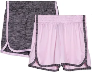 Cheetah Girls 2 Pack Active Running Athletic Gym Shorts Set Workout Activewear Lightweight for Teen Girls Kids Sports