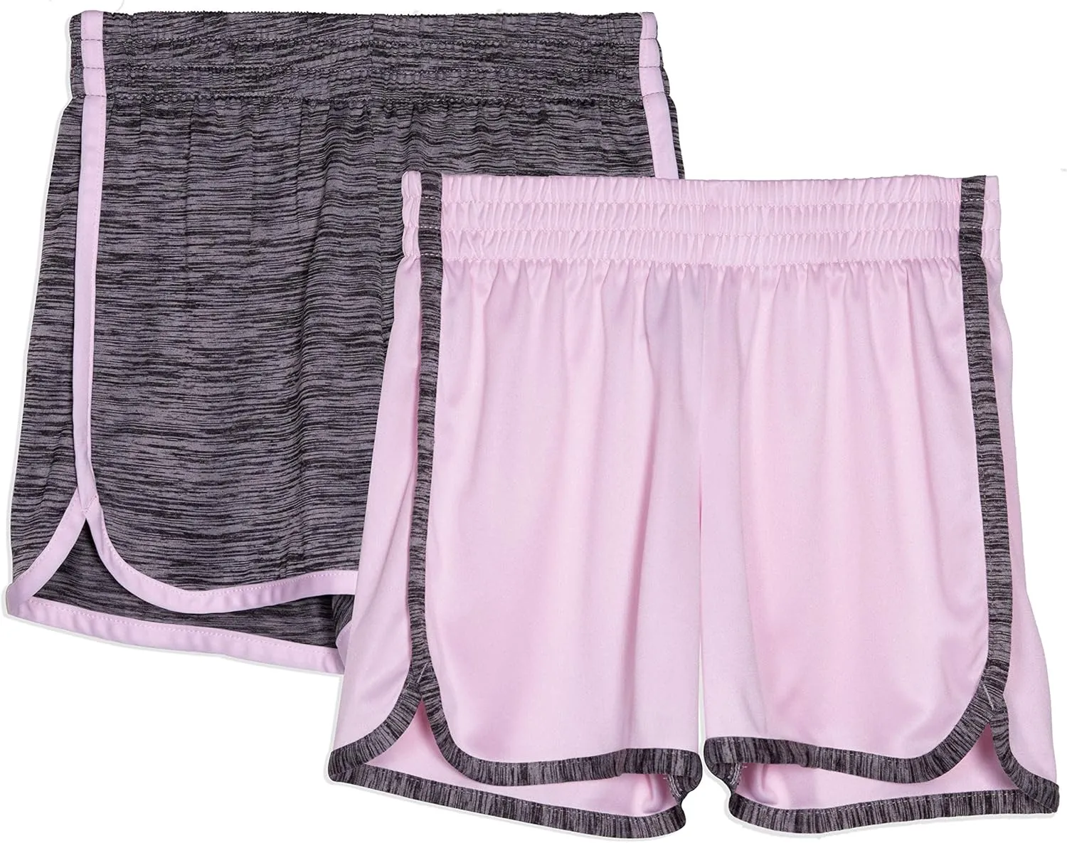 Cheetah Girls 2 Pack Active Running Athletic Gym Shorts Set Workout Activewear Lightweight for Teen Girls Kids Sports