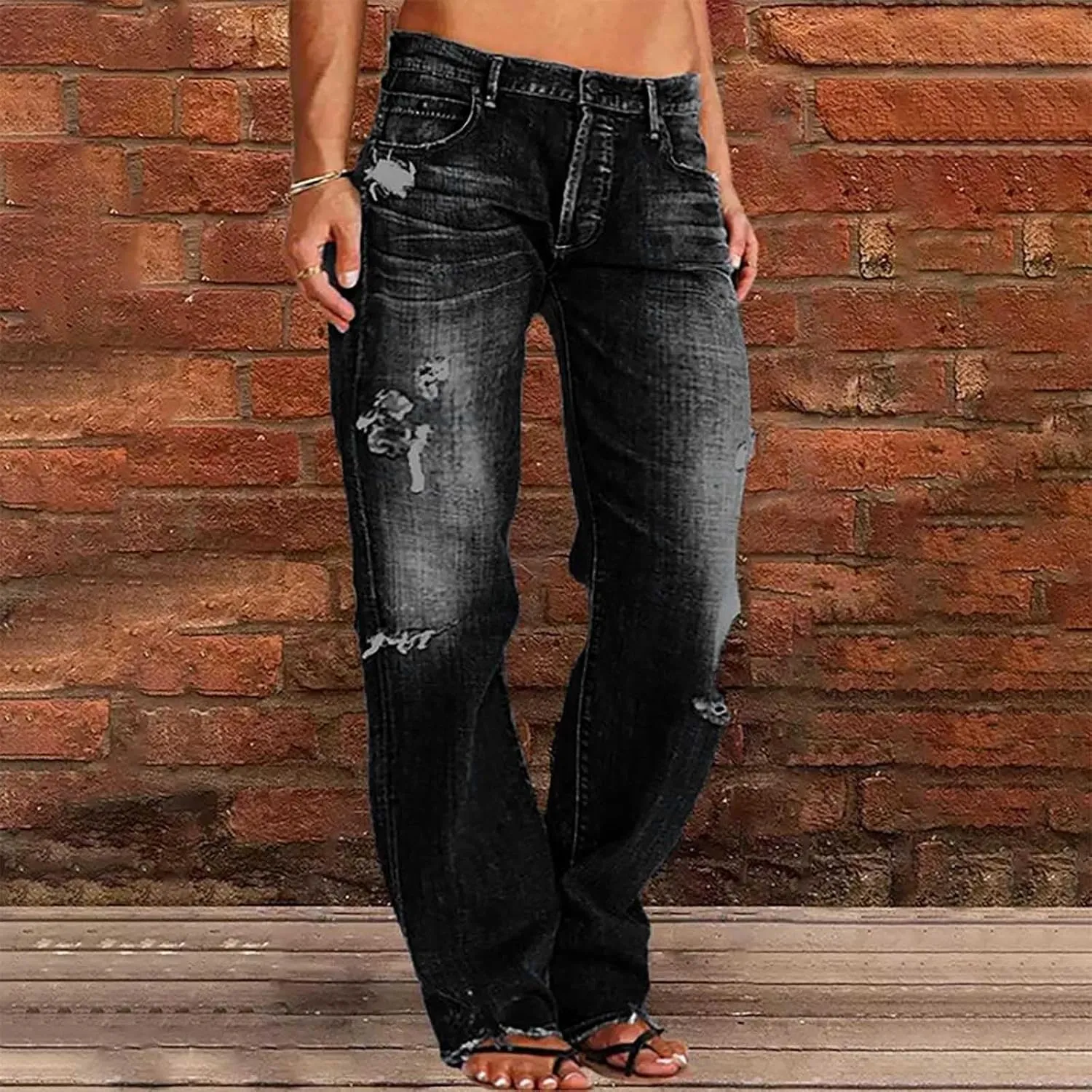 ChicCrate Jeans for Women Wide Leg Pants Trendy Bell Bottom Sweatpants Baggy Barrel Jeans Cargo Pants Sweat Pants