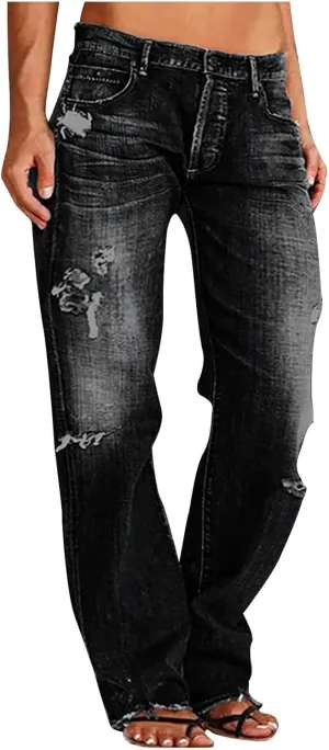 ChicCrate Jeans for Women Wide Leg Pants Trendy Bell Bottom Sweatpants Baggy Barrel Jeans Cargo Pants Sweat Pants
