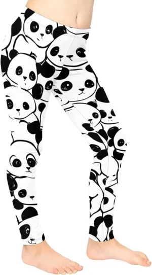 COEQINE Girls’ Leggings, Yoga Pants Activewear Legging High Waist Active Pants Size for 4-13 Years Kids Teens