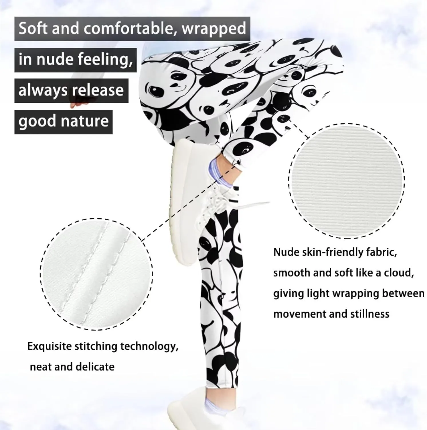 COEQINE Girls’ Leggings, Yoga Pants Activewear Legging High Waist Active Pants Size for 4-13 Years Kids Teens