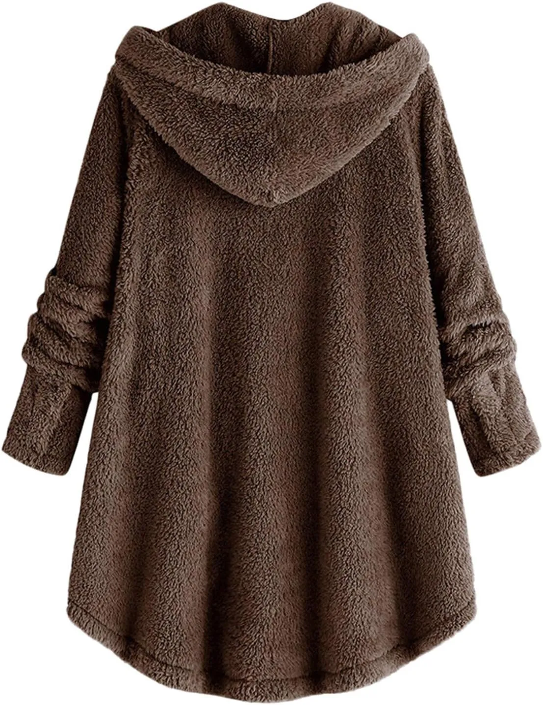 Comfy Warm Plus Size Sherps Jackets Sleeve Plus Size Women Women'S Coat Oversized Long Sherps Hoodie Shirt Jacket
