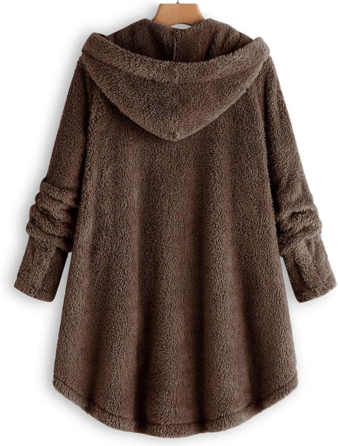 Comfy Warm Plus Size Sherps Jackets Sleeve Plus Size Women Women'S Coat Oversized Long Sherps Hoodie Shirt Jacket