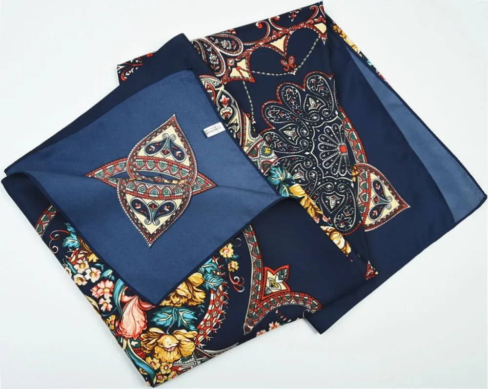 corciova XL 40x40 Inch Extra Large Silk Satin Scarf Tops for Women Head Wraps Shirt Bandana Curly Hair Tie Headband Headscarf