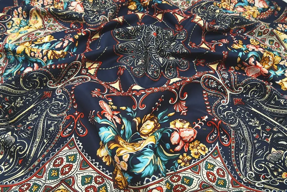 corciova XL 40x40 Inch Extra Large Silk Satin Scarf Tops for Women Head Wraps Shirt Bandana Curly Hair Tie Headband Headscarf
