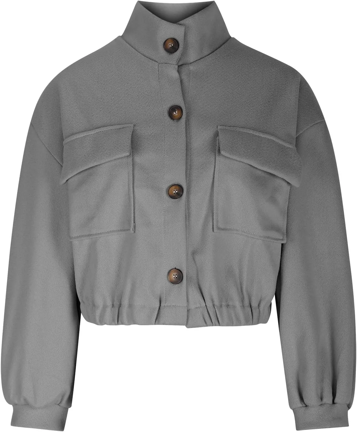 Cropped Sweater Coats for Women Winter Jackets Wool Blend Peacoat Oversized Button Down Sweaters Casual Jacket