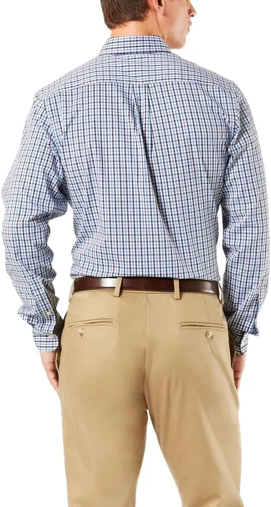 Dockers Men's Classic Fit Long Sleeve Signature Comfort Flex Shirt (Standard and Big & Tall)