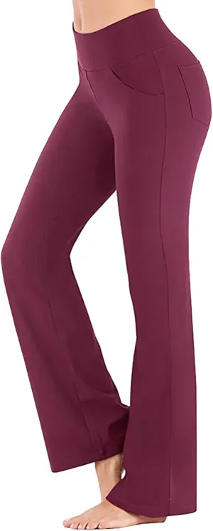 Flare Leggings for Women Running Full Length Sports Active Pants Workout Yoga Leggings for Women Workout Yoga