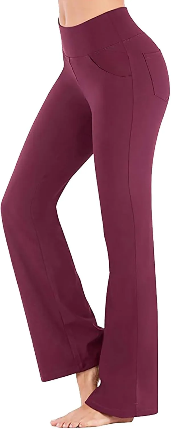 Flare Leggings for Women Running Full Length Sports Active Pants Workout Yoga Leggings for Women Workout Yoga