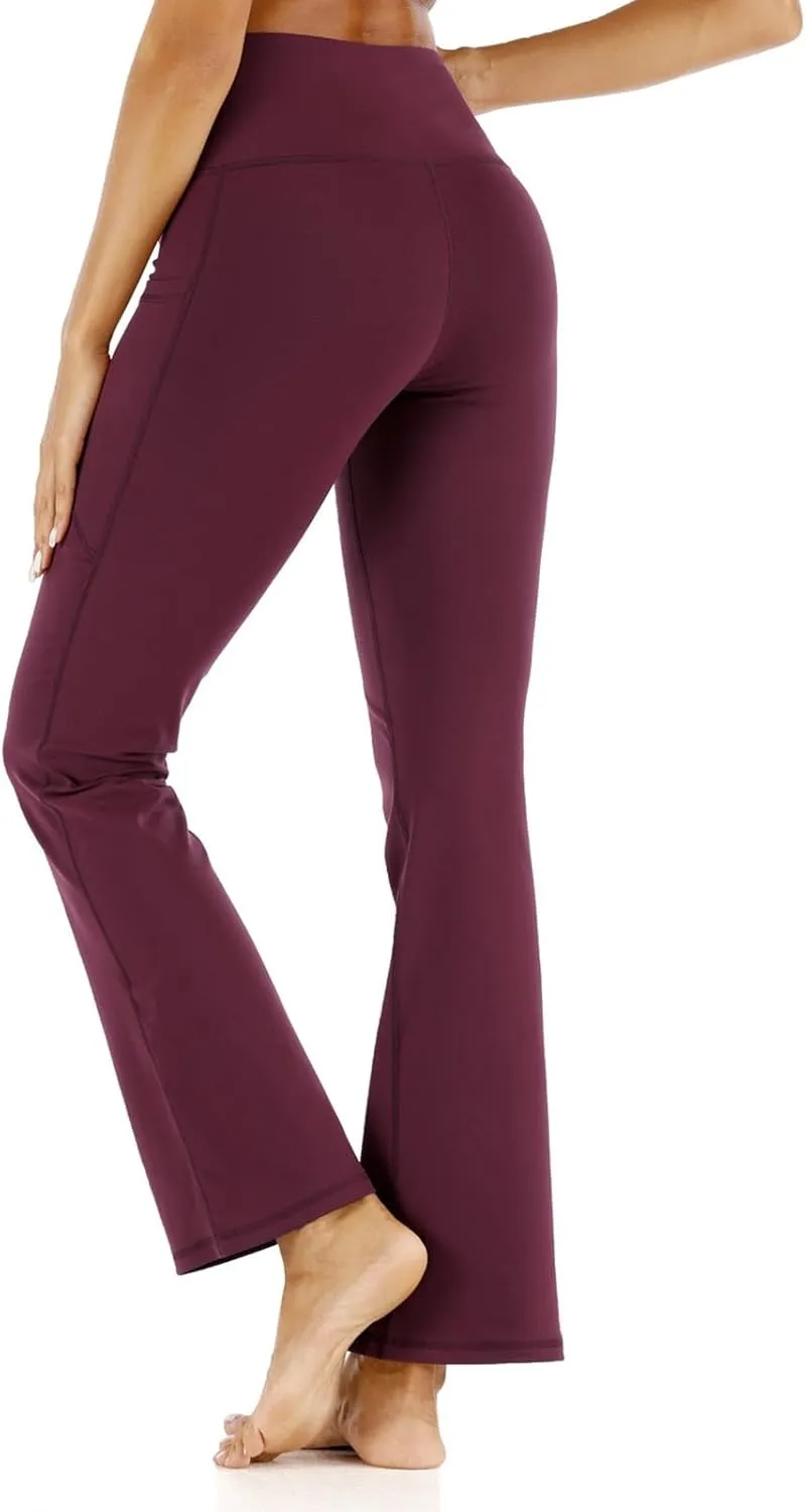 Flare Leggings for Women Running Full Length Sports Active Pants Workout Yoga Leggings for Women Workout Yoga