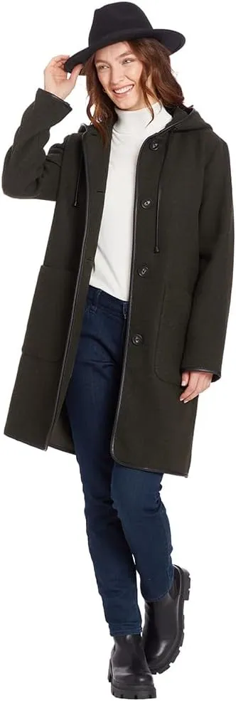 Frye Womens Wool Blend Duffle Coat