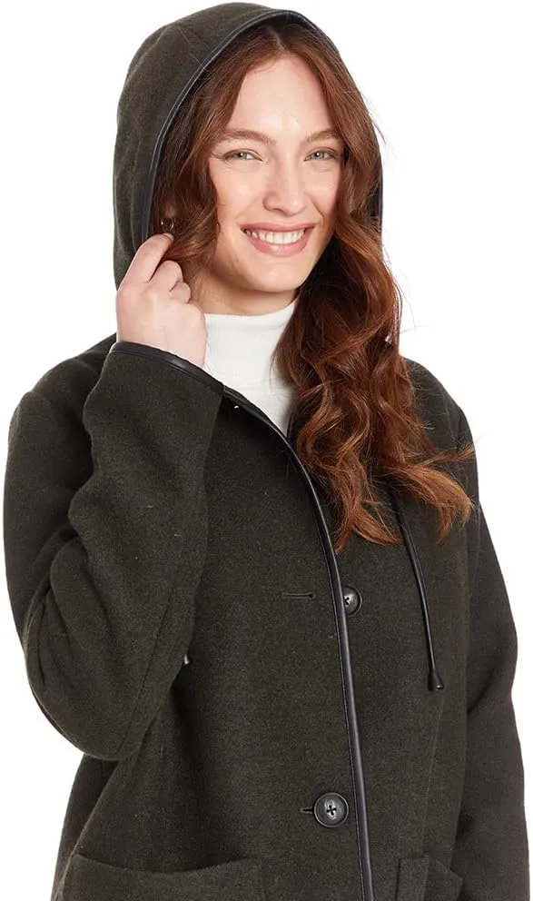 Frye Womens Wool Blend Duffle Coat