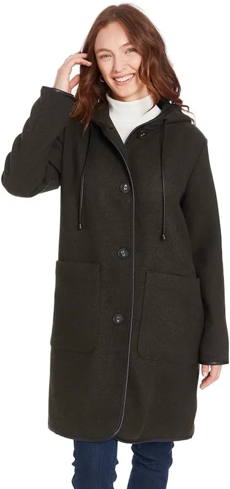 Frye Womens Wool Blend Duffle Coat