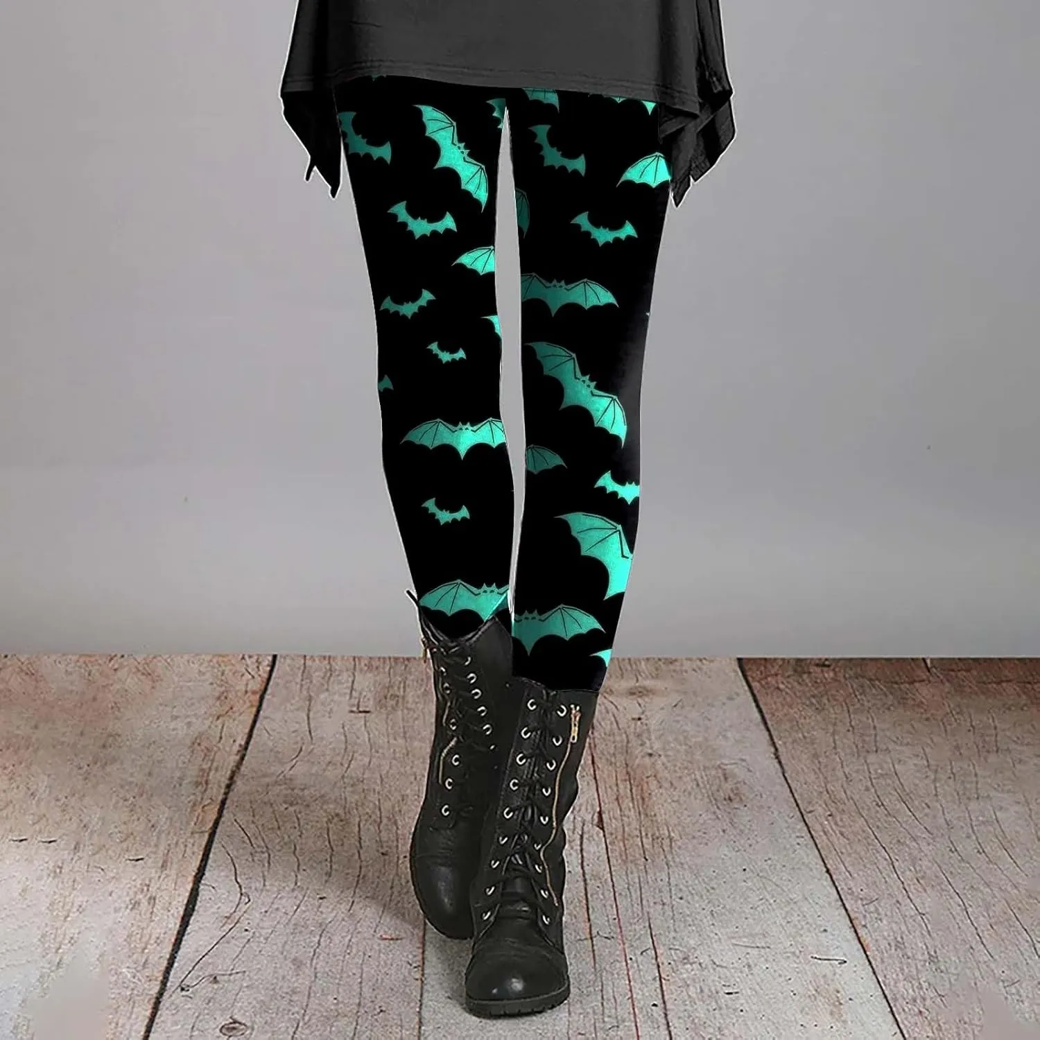 Halloween Leggings for Women High Waist Soft Stretchy Workout Plus Size Yoga Pants Tights Pumpkin Legging Slim
