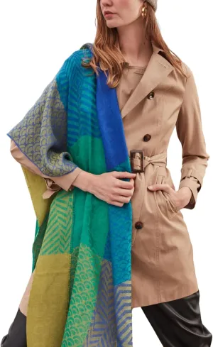 Heavenly Baby Alpaca Wool Scarf for Men and Women, Luxury Fiber & Silk Unisex Scarves Soft Warm Winter Wraps