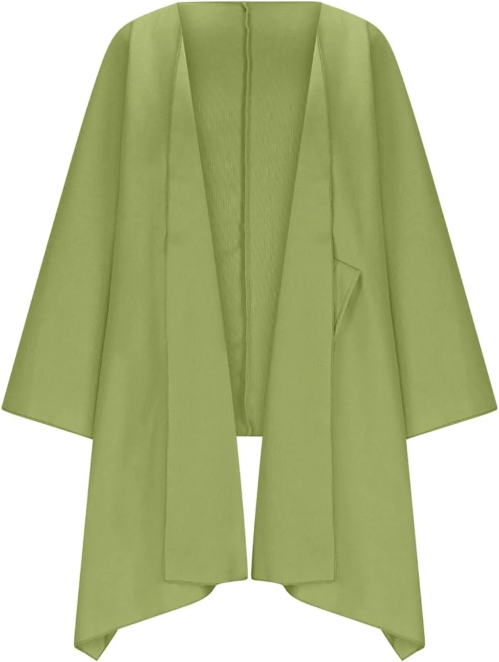 HGps8w Women's Wool Blend Shawls and Wraps, Stylish Oversized Open Front Poncho Cape Cardigan for Fall Winter