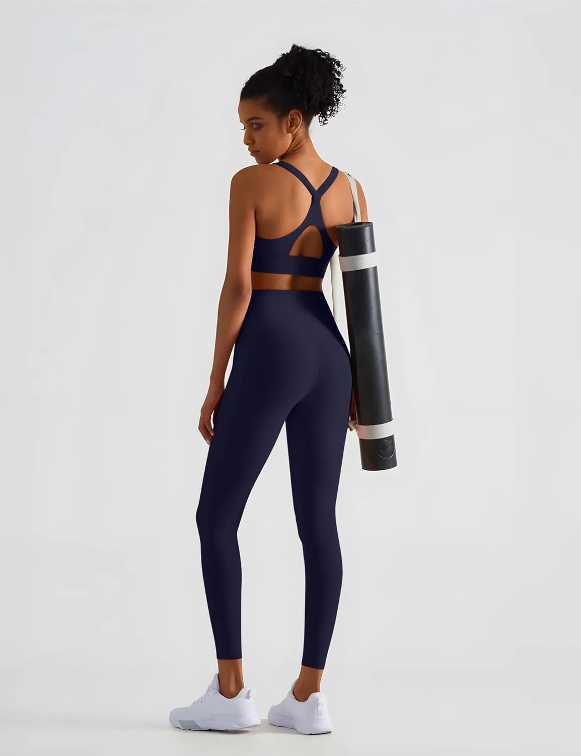 High Waisted Leggings for Women - No Front Seam Tummy Control Soft Yoga Pants for Workout Athletic Seamless Leggings