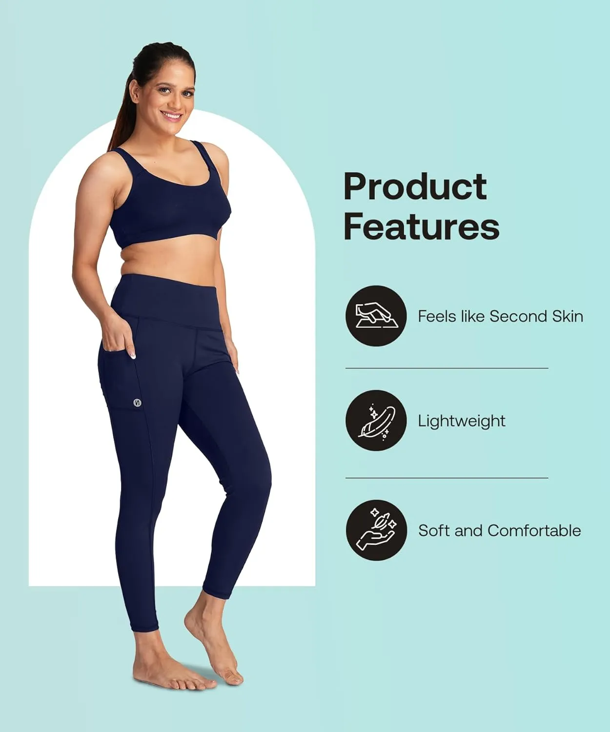 High-Waisted Yoga Pants  Buttery Soft, Tummy Control Leggings with Pockets for Workout & Casual Wear