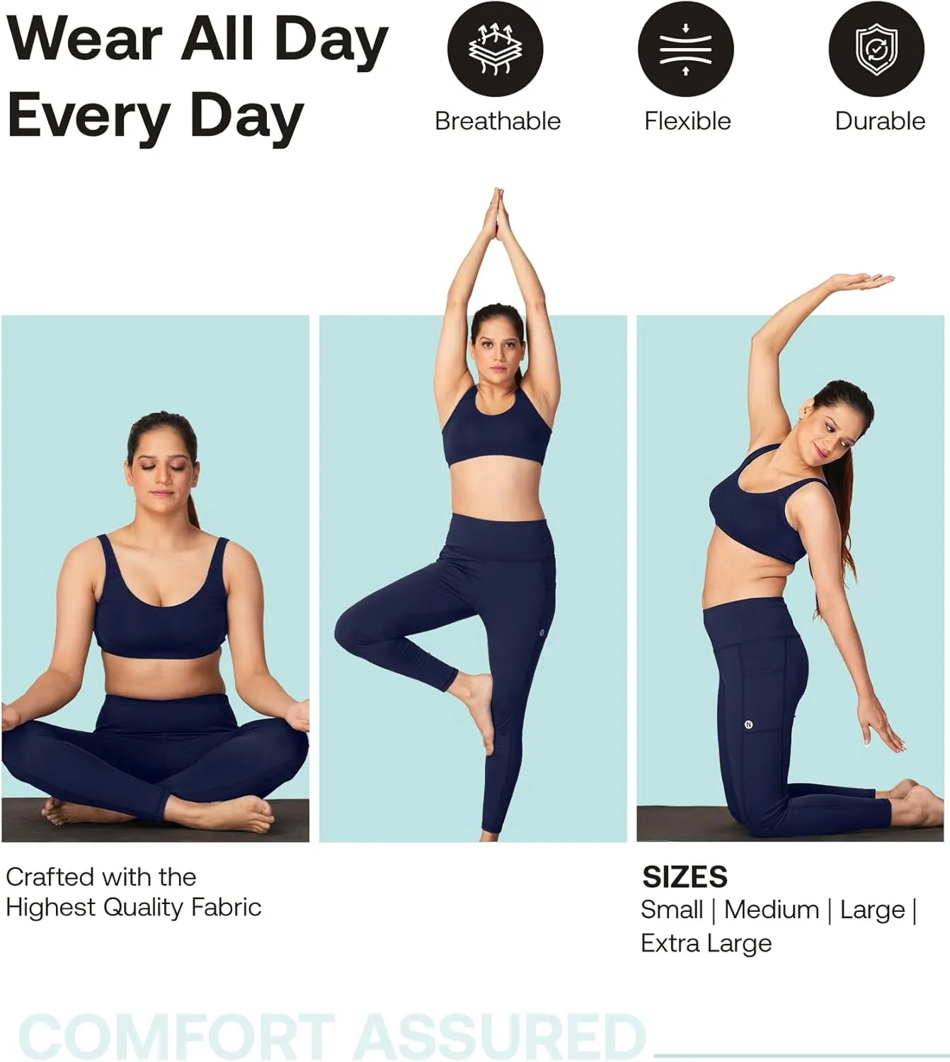High-Waisted Yoga Pants  Buttery Soft, Tummy Control Leggings with Pockets for Workout & Casual Wear