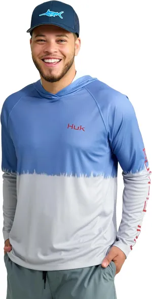 HUK Men's Pursuit Graphic Hoodie, Sun Protecting Fishing Shirt with Hood