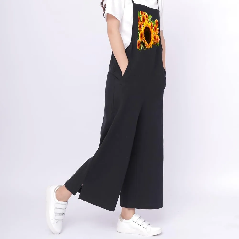 IMAYONDIA Women's Jumpsuits Casual Long Rompers Wide Leg Baggy Bibs Overalls Pants S-5XL