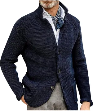 Jackets for Men Autumn and Winter Men's Fashion Loose Cardigan Warm Lapel Jacket Sweaters Jackets