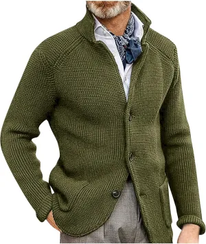 Jackets for Men Autumn and Winter Men's Fashion Loose Cardigan Warm Lapel Jacket Sweaters Jackets