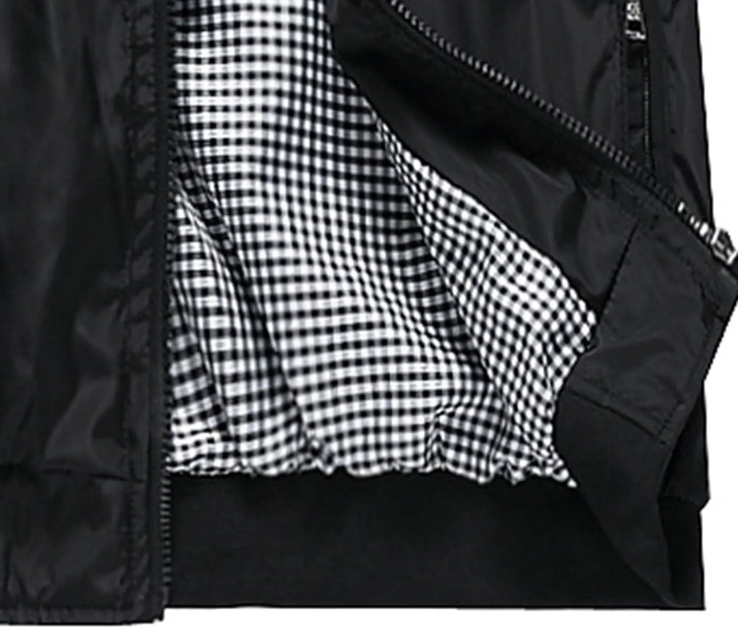 JEsilunmaMY Men's Casual Business Jackets Full Zip Stand Collar Lightweight Jackets Windproof Windbreaker Bomber Coat