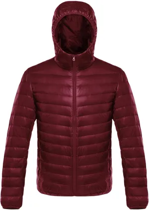 JEsilunmaMY Men's Puffer Jacket Cropped Down Coat Lightweight Zip Up Packable Puffer Jackets Slim Short Quilted Outwear
