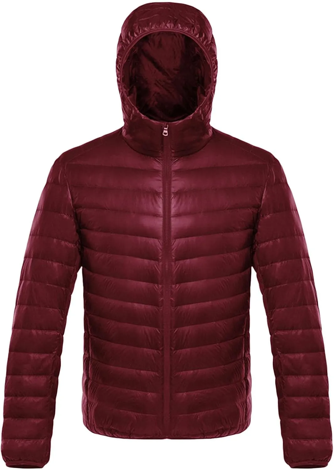 JEsilunmaMY Men's Puffer Jacket Cropped Down Coat Lightweight Zip Up Packable Puffer Jackets Slim Short Quilted Outwear
