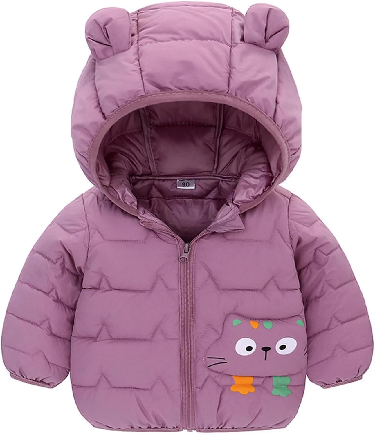 Kids Boys Girls Winter Puffer Jacket Hooded Kids Waterproof Packable Soft Coat Warm Thick Down Coats Outwear