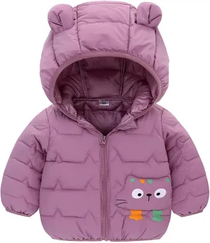 Kids Boys Girls Winter Puffer Jacket Hooded Kids Waterproof Packable Soft Coat Warm Thick Down Coats Outwear