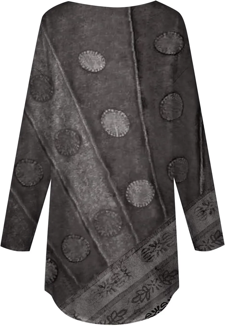Ladies Tops And Blouses Long Sleeve Casual Shirts Crew Neck Blouses Fall Tie Dye Sweatshirts, Small-5X-Large