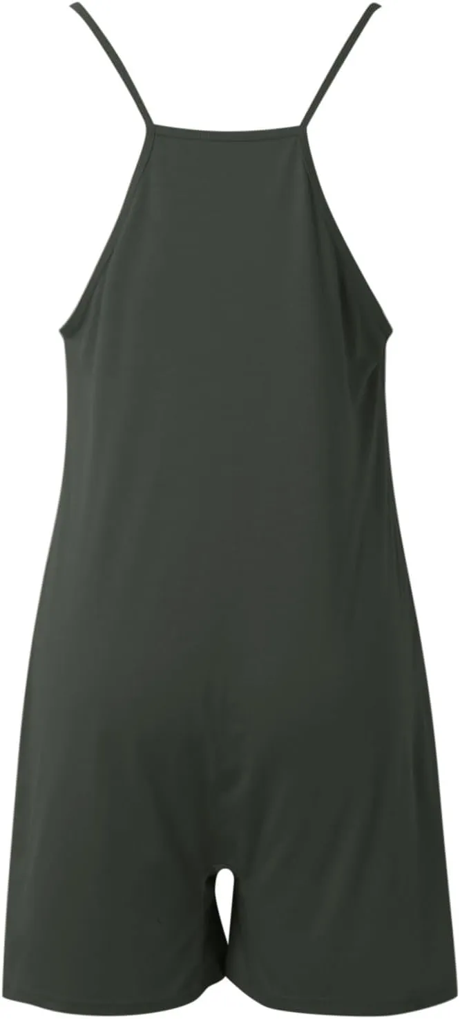 Lahloya Maternity Jumpsuit Shorts, Lahloya Summer Maternity Sleeveless Jumpsuits Shorts With Pockets
