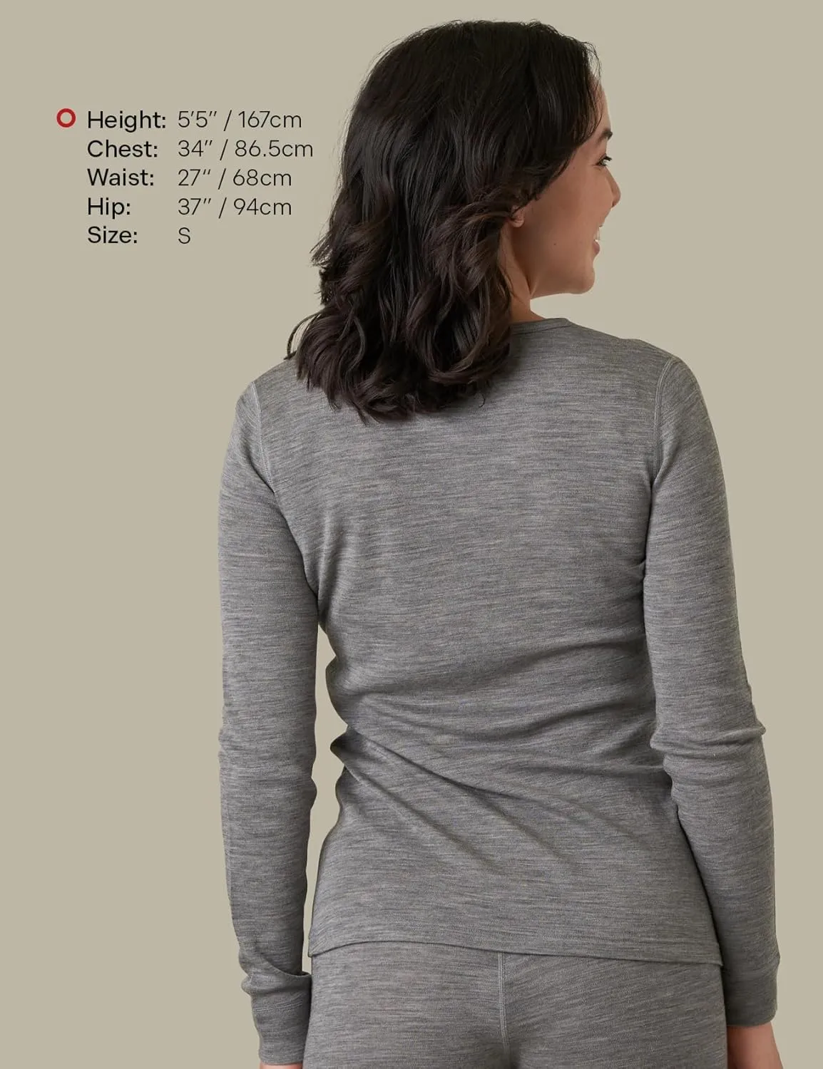 LAPASA Womens 100% Merino Wool Base Layer Midweight Activewear Thermal Underwear Long John Shirt Long Sleeve Pants L48/L49