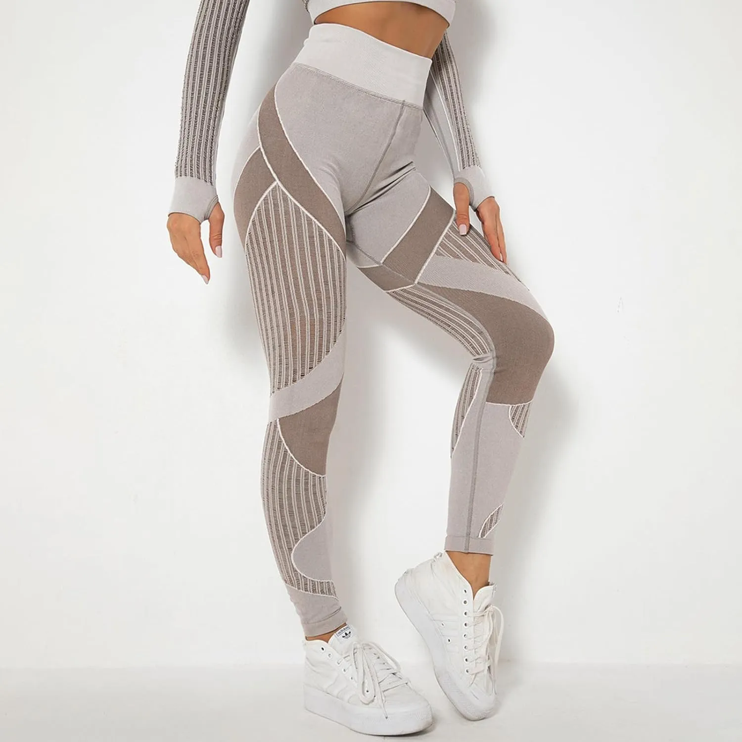 Leggings Compression Pants Women for Sports, Gym - high Waist Booty Scrunch Butt Yoga Pants, Fashion