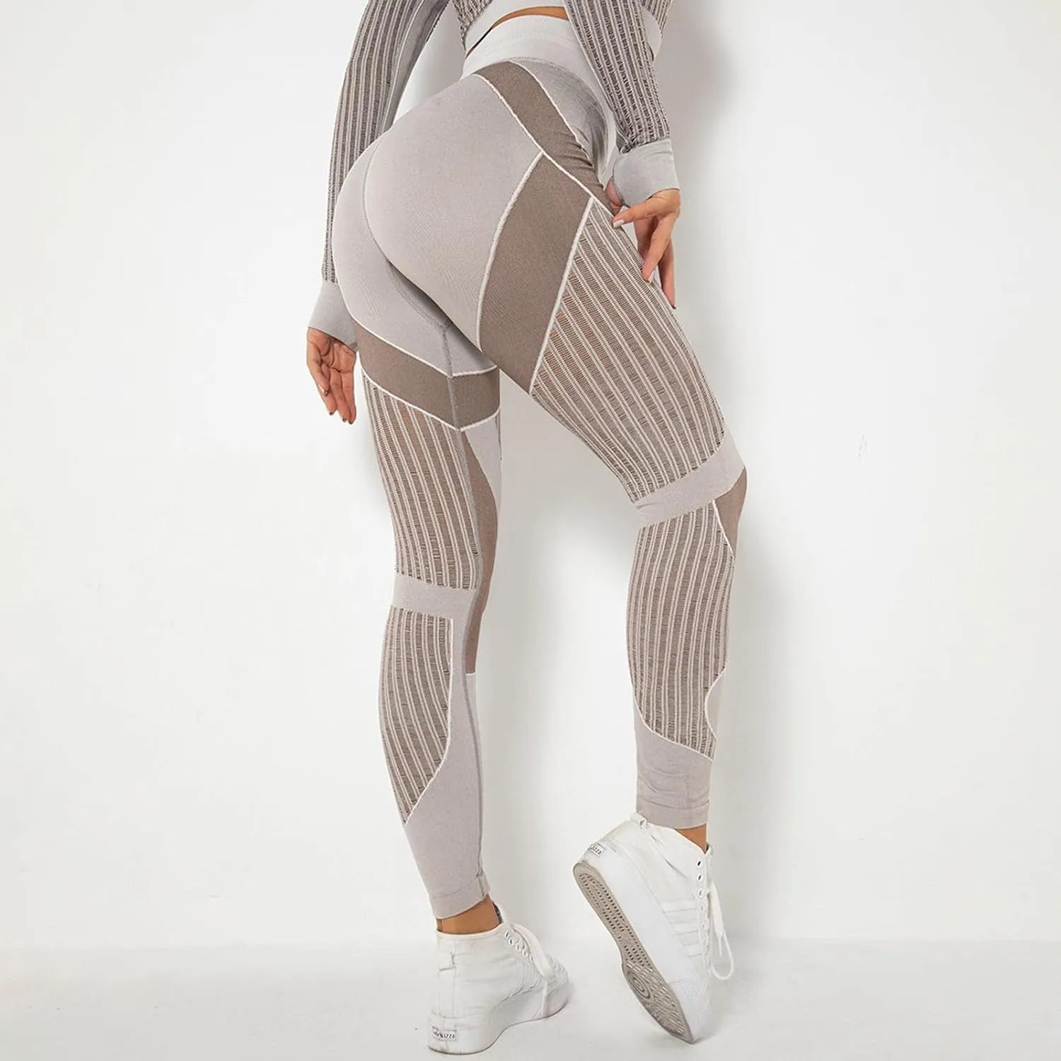 Leggings Compression Pants Women for Sports, Gym - high Waist Booty Scrunch Butt Yoga Pants, Fashion