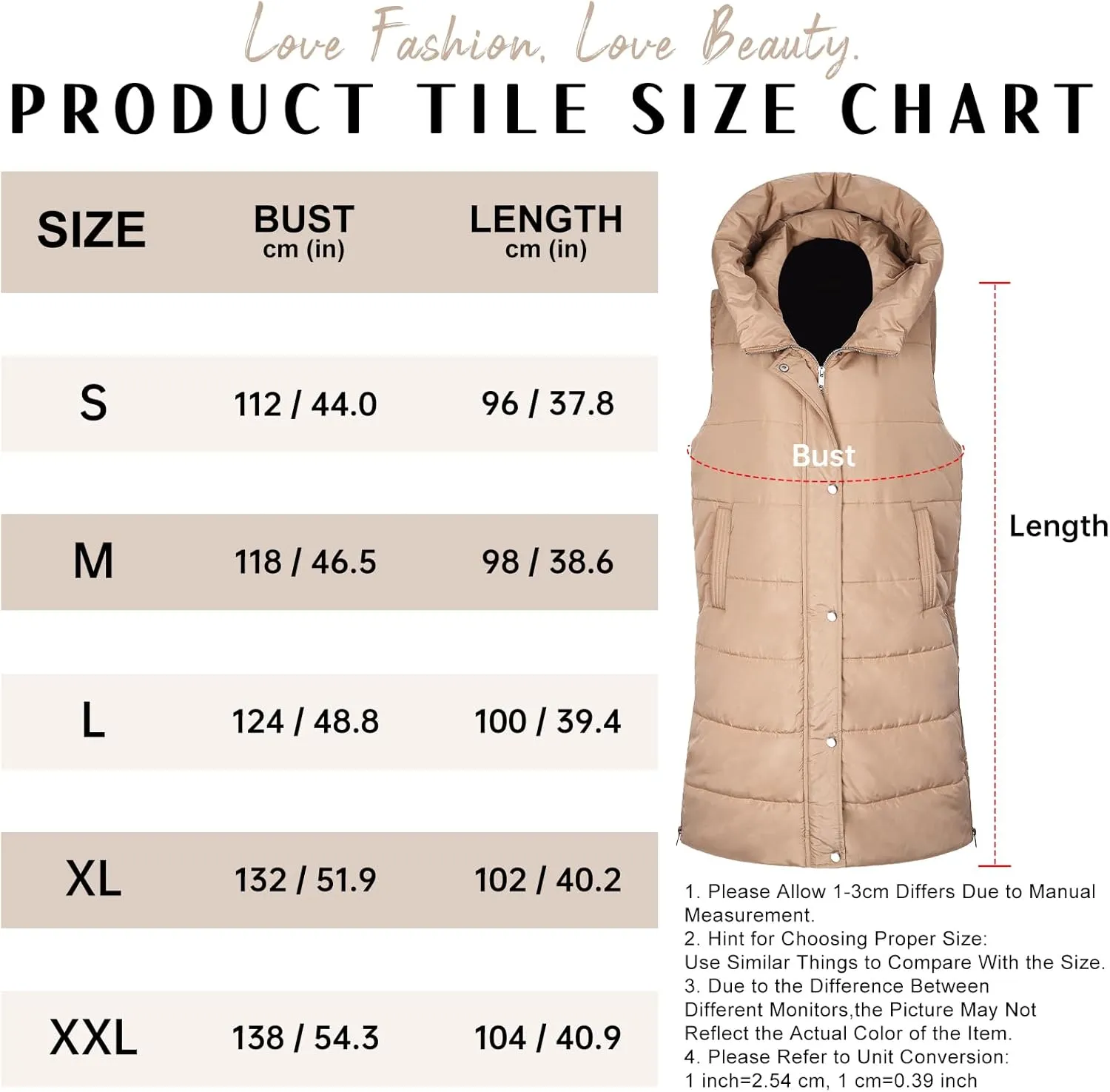 Long Puffer Vest Women Quilted Hooded Vest Zip Up Sleeveless Vests Outerwear Padded Jacket Warm Winter Coat 2024