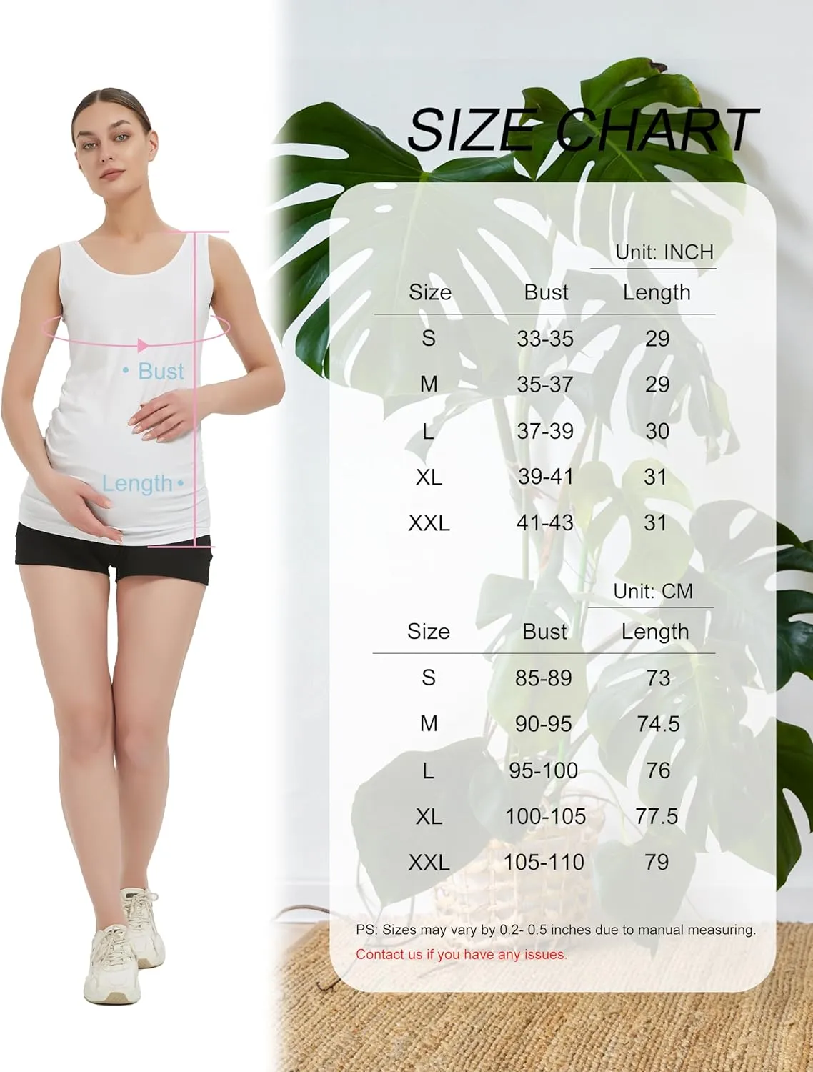 Maternity Tank Top for Women Cotton Comfy SleevelessYoga Workout Pregnancy Basic Vest Athletic Mama Clothes